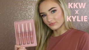 'KKW x Kylie Cosmetics Collab REVIEW + SWATCHES'