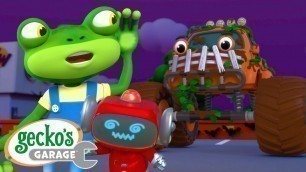 'Monster Truck Monster!｜Gecko\'s Garage｜Funny Cartoon For Kids｜Learning Videos For Toddlers'