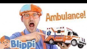 'Learn Colors with Ambulance Toy! | Blippi Full Episodes | Educational Videos for Kids | Blippi Toys'