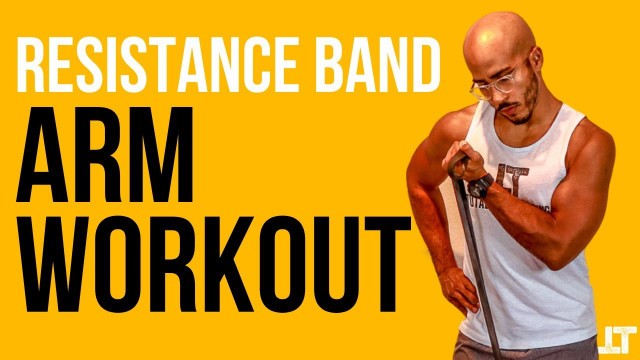'Resistance Band Arm Workout | 4 Arm Exercises | No Attachment'
