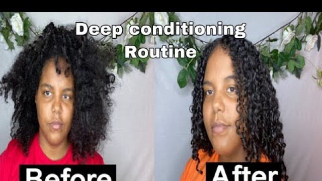 'Deep Conditioning Routine For Dry Natural Hair! |FT. Carol’s Daughter & TGIN'