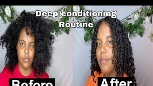 'Deep Conditioning Routine For Dry Natural Hair! |FT. Carol’s Daughter & TGIN'