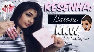 'RESENHA: Batons da KIM KARDASHIAN (Kit KKW by KylieCosmetics)'