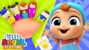 'Finger Family With Baby John| Fun Sing Along Songs by Little Angel Playtime'