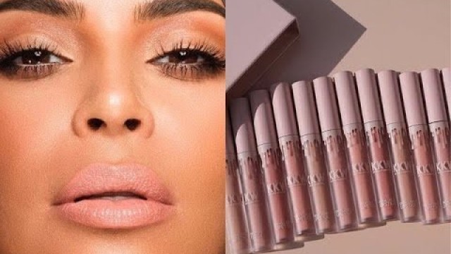 'Swatches of Kim kardashian X Kylie Cosmetic KKW Collection - Snapchat'