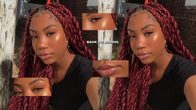 'BACK TO SCHOOL MAKEUP TUTORIAL ( WOC)'