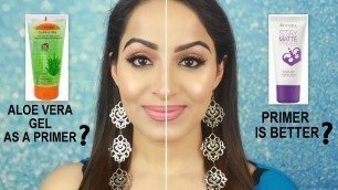 'HOW TO USE ALOE VERA GEL AS A PRIMER?? IS IT BETTER?? (HINDI) | Deepti Ghai Sharma'