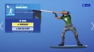 'BANNER COSMETICS ARE BACK..! (Fortnite Item Shop)'