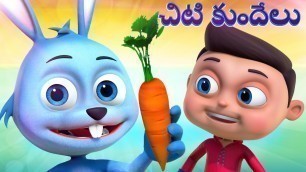 'చిట్టి కుందేలు | Chitti Kundelu And More Telugu Rhymes | Videogyan Telugu | 3D Rhymes For Children'