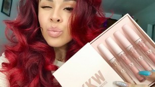'KKW x KYLIE COSMETICS : Liquid Lipsticks | Review & Swatches | Stephanie Lopez'