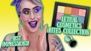 'Lethal Cosmetics Rites Collection│First Impressions│Indie Makeup