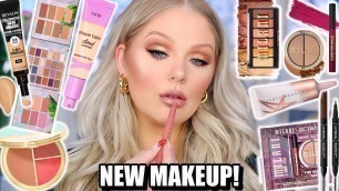 'TESTING NEW VIRAL OVERHYPED MAKEUP (Drugstore & High End) FULL FACE FIRST IMPRESSIONS | KELLY STRACK'
