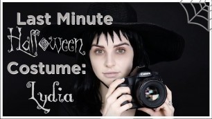 'last-minute halloween costume idea: Lydia from Beetlejuice'