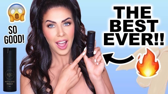 'THE BEST PRIMER I\'VE EVER USED!! PERFECT SHINE FREE MAKEUP ALL DAY! DEMO & WEAR TEST!!'