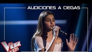 'Evelyn Condrow canta \'Almost is never enough\' | Audiciones a ciegas | La Voz Kids Antena 3 2019'