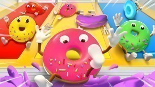 'Colors Song - Ten Little Donuts | Fun Sing Along Song | Kids Cartoon | Kids Song | BabyBus'