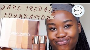 'JANE IREDALE FOUNDATION FIRST IMPRESSIONS + MINI REVIEW| LONTIAKANGWA @jane iredale'