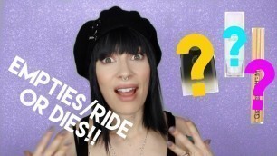 'Cruelty Free and Vegan Makeup & Beauty Empties | Ride Or Die products'