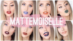 'FENTY BEAUTY - Mattemoiselle Plush Matte LIPSTICK SWATCHES!'