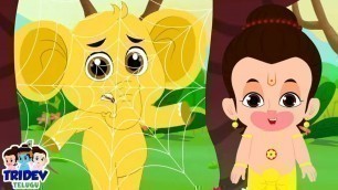 'Okka Petta Enugu, ఏక్ మోటా హాథీ, Telugu Nursery Rhyme for Kids'