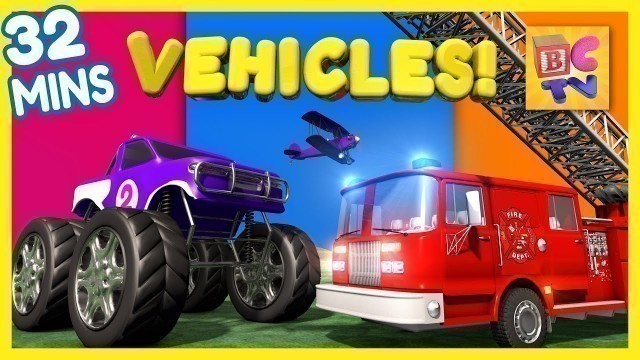 'Fire Truck, Dump Truck, Monster Truck & More | Vehicles for Kids Collection Vol 1'