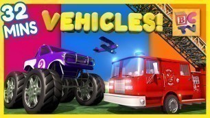 'Fire Truck, Dump Truck, Monster Truck & More | Vehicles for Kids Collection Vol 1'