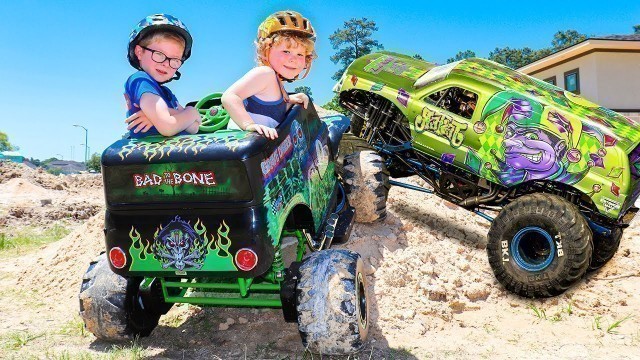 'Kids Play on Power Wheels Monster Truck Toys for Kids | Ultimate Videos for Children'