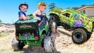 'Kids Play on Power Wheels Monster Truck Toys for Kids | Ultimate Videos for Children'
