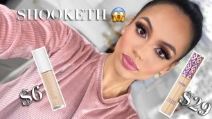 'iS IT DUPE FOR TARTE SHAPE TAPE?! Testing the NEW ELF Hydrating CAMO concealer | Janelle Mariss'