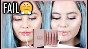 'HONEST REVIEW on KKW x Kylie Cosmetics Creme Liquid Lipsticks'