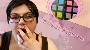 'My Lethal Cosmetics Build-Your-Own Palettes | 2 looks only somewhat ruined by a shaky hand'
