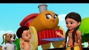 'Chuk Chuk Railu Vaccindi - Train Song | Telugu Rhymes for Children | Infobells'