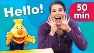 'Hello Songs + More | Kids Songs | Sing Along With Tobee | Super Simple Songs'