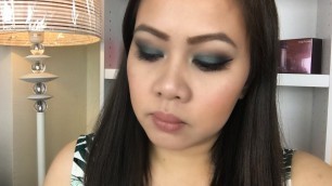 'Metallic Green Smokey Eyeshadow Makeup/ BH cosmetics foil eyeshadow palette'