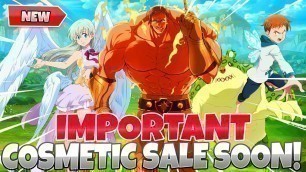 '*BIG SALE SOON* On The One Escanor Cosmetics With Assault Meliodas, Merlin Banner? (7DS Grand Cross)'