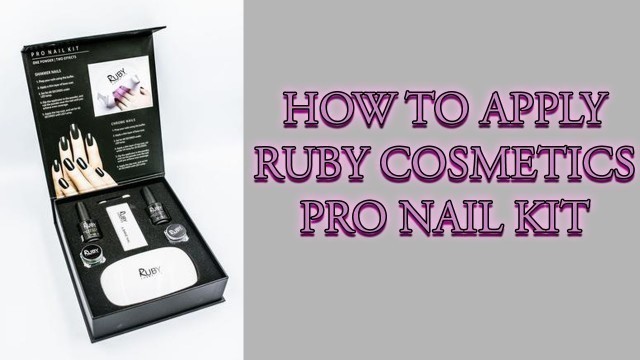 'How To Use Ruby Cosmetics Pro Nail Kit (Apply Ruby Cosmetics Pigments - Ruby Cosmetics Blue Chrome)'