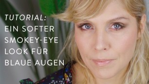'Softer Smokey Eye Look für blaue Augen mit HIRO Cosmetics (Vegan) // Naturkosmetik Make-up Tutorial'