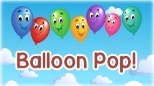 'Balloon Pop Game for Kids - App Gameplay Video'