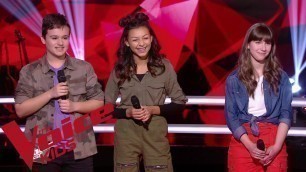 'Miley Cyrus - Wrecking Ball | Leticia VS Mathias VS Océane |  The Voice Kids France 2019 |...'