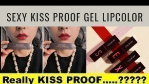 'Glossy Lips with Colorbar Sexy Kiss Proof Gel Lipcolor | Honest Review'