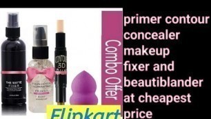 'Mac primer, Huda beauty makeup fixer, contour, concealer and beautiblander combo review and demo'