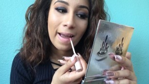 'Kylie Cosmetics/ KKW Liquid Lip Crème First Impressions/ Try on'