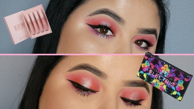'Urban Decay Electric | 1 Palette Makeup Tutorial + KKW x Kylie Cosmetics'