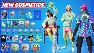 '*NEW* Leaked Styles, Emotes & Cosmetics! Colorful Ruby, FNCS Champions Backbling, Snackin\' Emote'