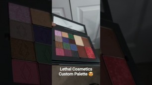 'I designed my own custom palette with Lethal Cosmetics 