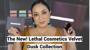 'The New! Lethal Cosmetics Velvet Dusk Collection! Swatches + 1 Look!'