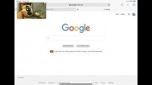 'Google search homepage with try YouTube Kids app link!'
