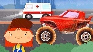 'Doctor Mcwheelie cartoon. A monster truck for kids & an ambulance. Cars for kids.'