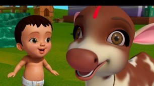 'నా ప్రియమైన ఆవు - Cow Song | Telugu Rhymes for Children | Infobells'