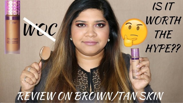'TARTE SHAPE TAPE FOUNDATION & BRUSH - HONEST First Impressions + WEAR TEST'